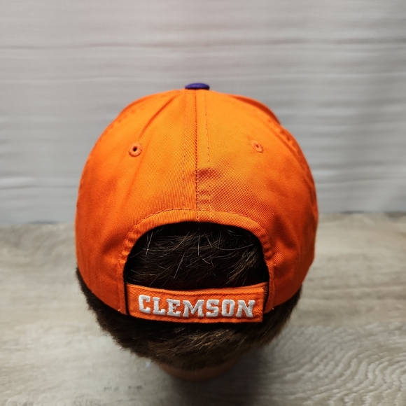 Clemson University Tigers NCAA Purple Orange Embroidered Adjustable - Picture 2 of 4